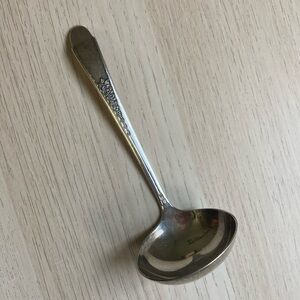 Vintage Gravy Silver Plated Ladle WM. ROGERS & SON IS, The GARDENIA Pattern 1941